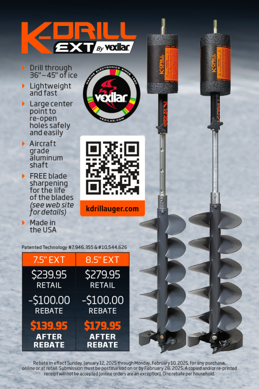 K drill ice augers discount